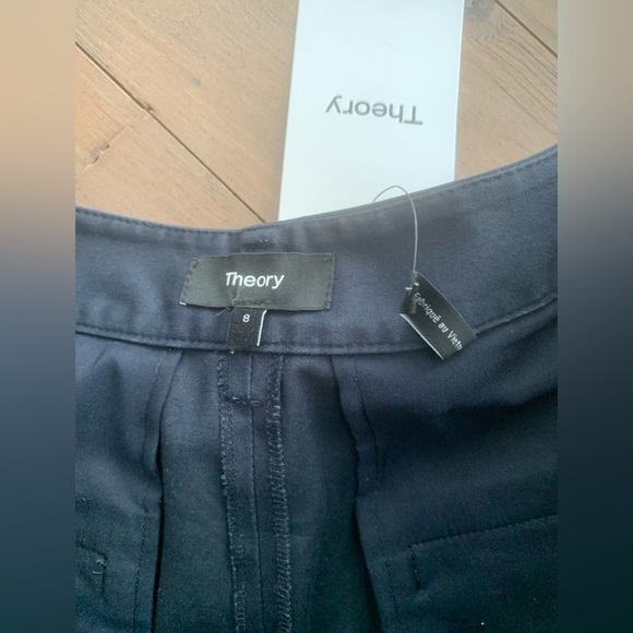 Theory UTILITY PATCH COTTON PANTS NAVY NWT M - Picture 7 of 8
